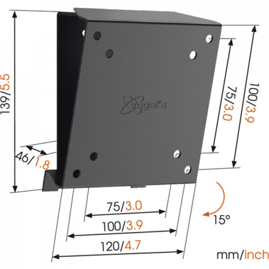 Vogels Wall mount, MA1010-A1, Tilt, 17-26 