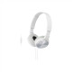 Sony Foldable Headphones MDR-ZX310 Headband/On-Ear, White