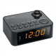 Muse Clock radio M-178P Black, 0.9 inch amber LED, with dimmer