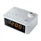 Muse Clock radio M-178PW White, 0.9 inch amber LED, with dimmer