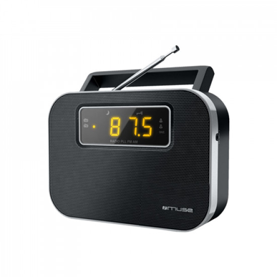 Muse M-081R Black, Alarm function, 2-band PLL portable radio