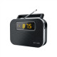 Muse M-081R Black, Alarm function, 2-band PLL portable radio