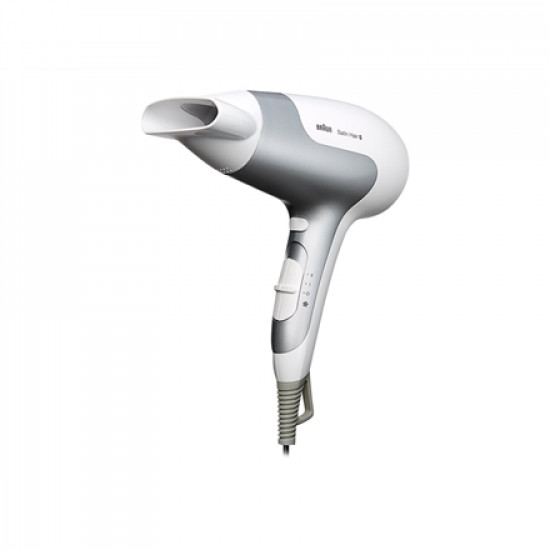 Braun Hair Dryer Satin Hair 5 HD 580 2500 W, Number of temperature settings 3, Ionic function, White/ silver