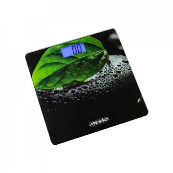 Mesko Bathroom scales MS 8149 Maximum weight (capacity) 150 kg, Accuracy 100 g, Black/ green