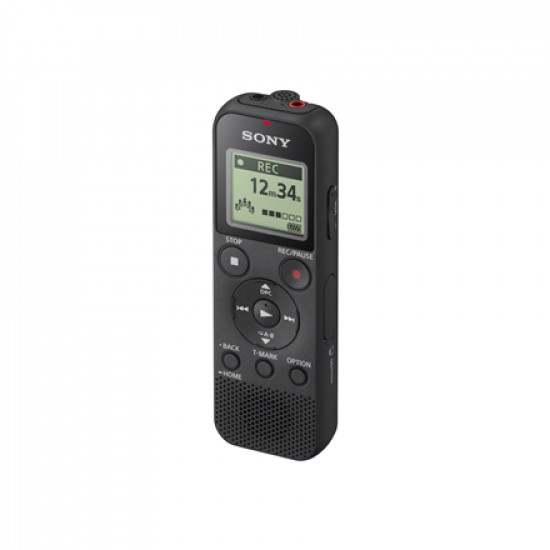 Sony ICD-PX370 MP3 playback, Black, 9540 min, MP3, Monaural, Mono Digital Voice Recorder with Built-in USB,