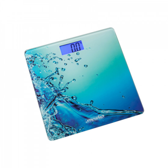 Mesko Bathroom scales MS 8156 Maximum weight (capacity) 150 kg, Accuracy 100 g, Multiple user(s), Blue