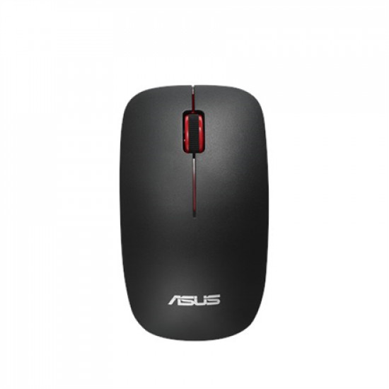 Asus WT300 RF Optical mouse, Wireless connection, No, Black/Red