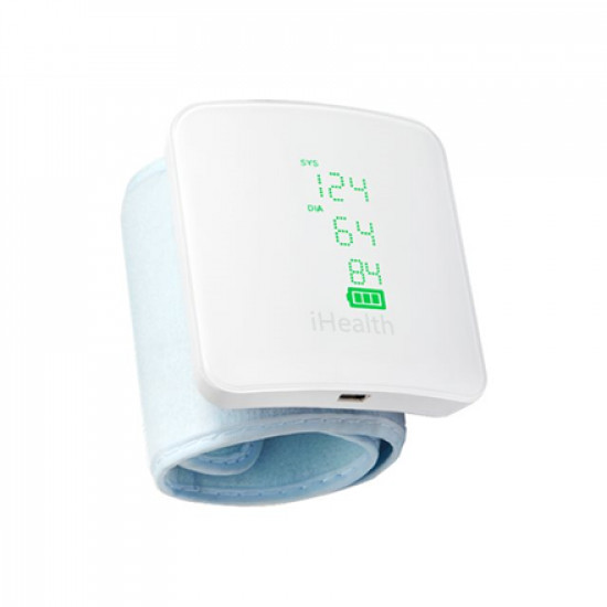 iHealth Wrist Blood Pressure Monitor BP7S White, Wireless, Weight 105 g