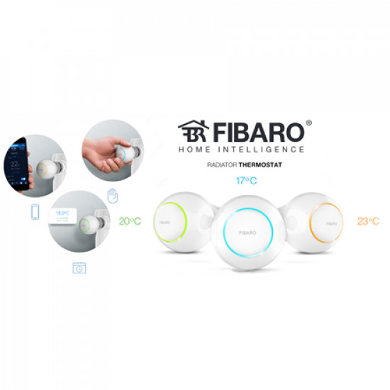 Fibaro | Radiator Thermostat Starter Pack | Z-Wave | White