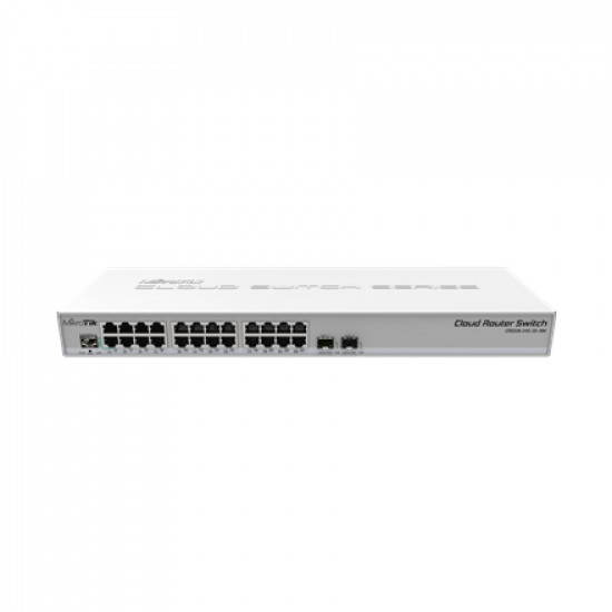 MikroTik Cloud Router Switch CRS326-24G-2S+RM Managed L3, Rackmountable, 1 Gbps (RJ-45) ports quantity 24, SFP+ ports quantity 2, RouterOS (Level 5)