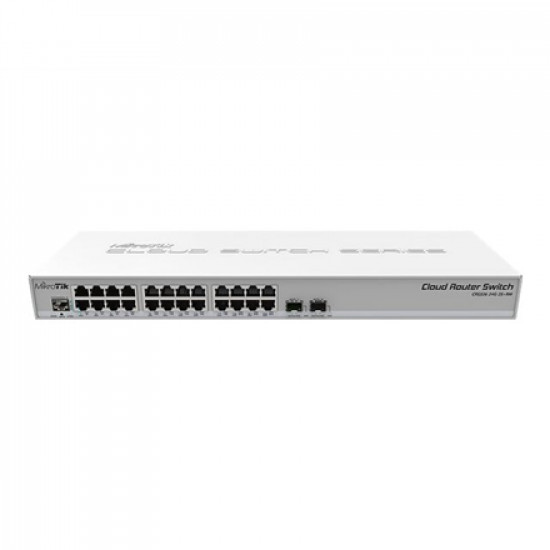 MikroTik | Cloud Router Switch CRS326-24G-2S+RM | Managed L3 | Rackmountable | Gigabit Ethernet (copper) ports quantity 24 | SFP+ ports quantity 2 | 12 month(s)