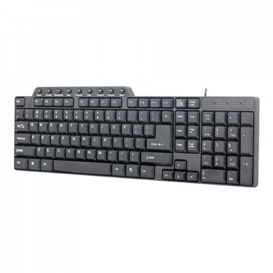 KEYBOARD MULTIMEDIA USB ENG/BLACK KB-UM-104 GEMBIRD