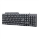 KEYBOARD MULTIMEDIA USB ENG/BLACK KB-UM-104 GEMBIRD