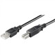 Goobay USB 2.0 Hi-Speed cable USB 2.0 male (type A), USB 2.0 male (type B), 1.8 m, Black