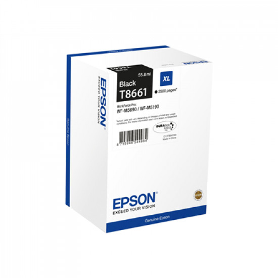 Epson C13T866140 XL Mono Cartridge, Black