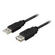 Goobay USB 2.0 Hi-Speed extension cable USB 2.0 male (type A), USB 2.0 female (type A), 3 m, Black