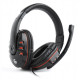 Gembird Glossy Black, Gaming headset with volume control, Built-in microphone, 3.5 mm