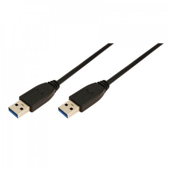 Logilink CU0038 USB cable, USB 3.0 (Type A) male, USB 3.0 (Type A) male, 1 m, Black