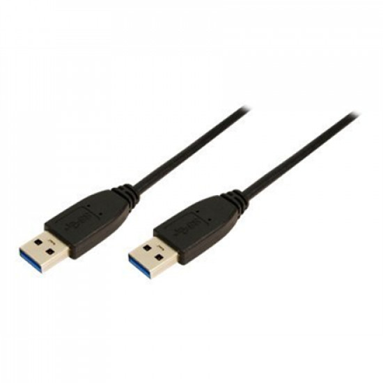 Logilink CU0038 USB cable, USB 3.0 (Type A) male, USB 3.0 (Type A) male, 1 m, Black