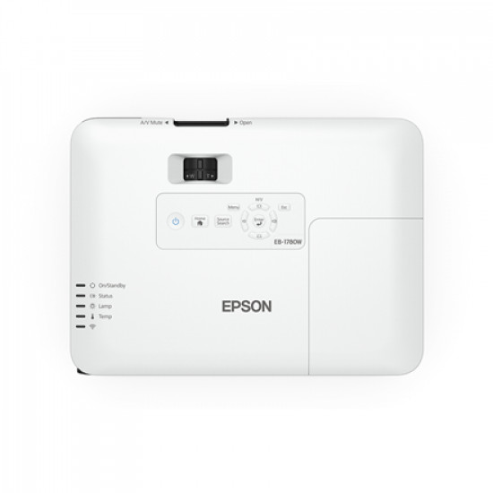 Epson Mobile Series EB-1780W WXGA (1280x800), 3000 ANSI lumens, White, Lamp warranty 12 month(s)