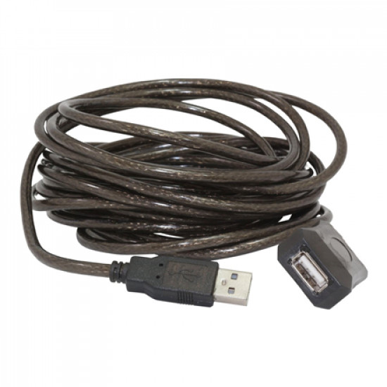 Cablexpert Active USB 2.0 extension cable UAE-01-10M USB, USB 2.0 female (type A), 10 m, Black