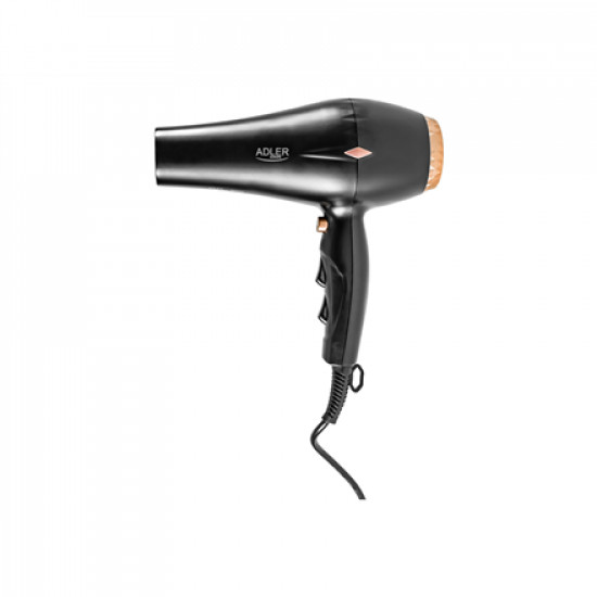 Adler Hair Dryer AD 2244 2000 W, Number of temperature settings 3, Ionic function, Diffuser nozzle, Black