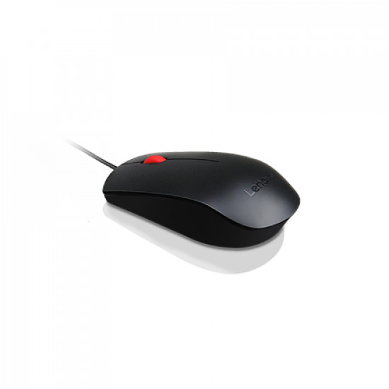 Lenovo Essential USB Wired Mouse, 1600 DPI, 1.8 m, 3 Buttons, Black | Lenovo | Essential USB Mouse | Optical sensor | wired | Black