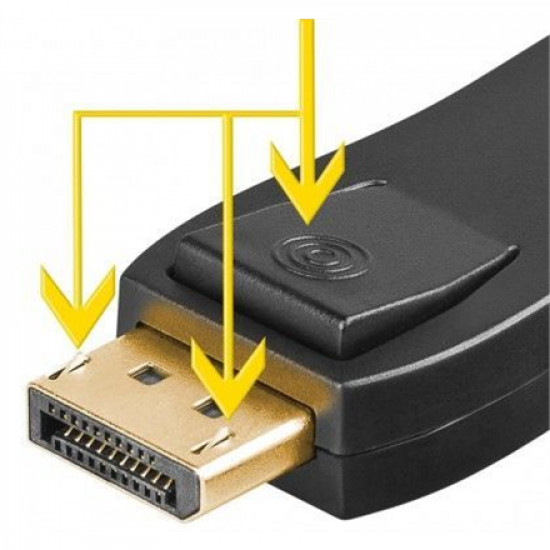Goobay 51719 DisplayPort/HDMI adapter 1.1, gold-plated