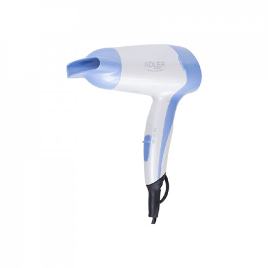 Adler Hair Dryer AD 2222 Foldable handle, 1200 W, White/blue