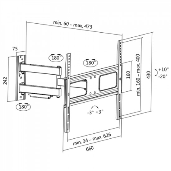 Logilink BP0019 TV Wall mount, 37