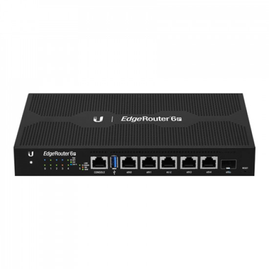 Ubiquiti EdgeRouter 6P Ethernet (RJ-45) ports, 4-Core MIPS64 Ubiquiti EdgeRouter 6P PoE passive, Managed, Desktop, 1 Gbps (RJ-45) ports quantity 5, SFP ports quantity 1