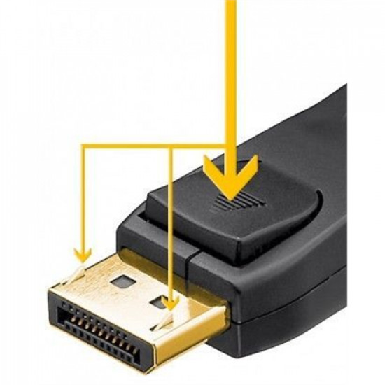 Goobay DisplayPort connector cable 1.2, gold-plated 68798 1 m