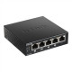 D-Link Switch DGS-1005P Unmanaged, Desktop, 1 Gbps (RJ-45) ports quantity 5, PoE ports quantity 4, Power supply type External