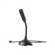 Gembird Desktop microphone MIC-D-02 3.5 mm, 3.5 mm audio plug, Black