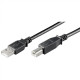 Goobay USB 2.0 Hi-Speed cable 68900 1.8 m, Black, USB-A to USB-B