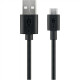 Goobay Micro USB charging and sync cable 46800 Black, USB 2.0 micro male (type B), USB 2.0 male (type A)