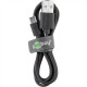 Goobay Micro USB charging and sync cable 46800 Black, USB 2.0 micro male (type B), USB 2.0 male (type A)