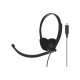 Koss Headphones CS200 USB Wired, On-Ear, Microphone, USB Type-A, Black