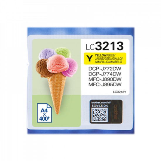 Brother LC3213Y Ink Cartridge, Yellow