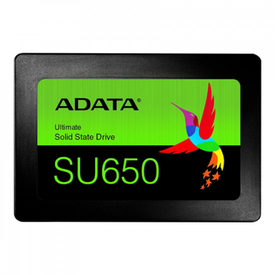 ADATA Ultimate SU650 3D NAND SSD 480 GB, SSD form factor 2.5 , SSD interface SATA, Write speed 450 MB/s, Read speed 520 MB/s