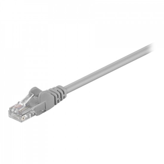 Goobay 95635 CAT 5e patch cable, U/UTP, grey, 25 m