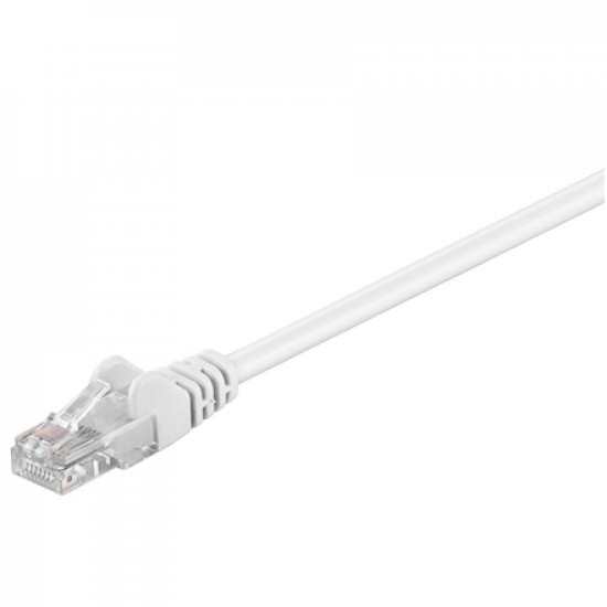 Goobay 68614 CAT 5e patch cable, U/UTP, white, 0.25 m