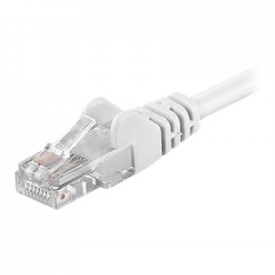 Goobay 68614 CAT 5e patch cable, U/UTP, white, 0.25 m