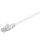 Goobay 68501 CAT 5e patch cable, U/UTP, white, 1 m