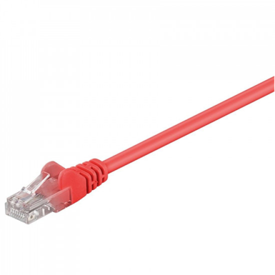 Goobay 95561 CAT 5e patch cable, U/UTP, red, 1.5 m