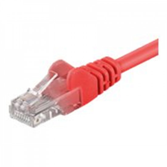 Goobay 68349 CAT 5e patch cable, U/UTP, red, 10 m