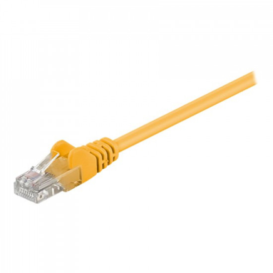 Goobay 68351 CAT 5e patch cable, U/UTP, yellow, 15 m