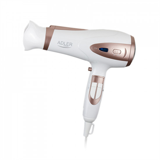 Adler Hair Dryer AD 2248 2400 W, Number of temperature settings 3, Ionic function, Diffuser nozzle, White