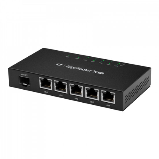 Ubiquiti EdgeRouter ER-X-SFP No Wi-Fi, 10/100/1000 Mbit/s, Ethernet LAN (RJ-45) ports 5, Mesh Support No, MU-MiMO No, No mobile broadband, 1