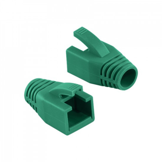 Logilink Modular RJ45 Plug Cable Boot 8mm green, 50pcs